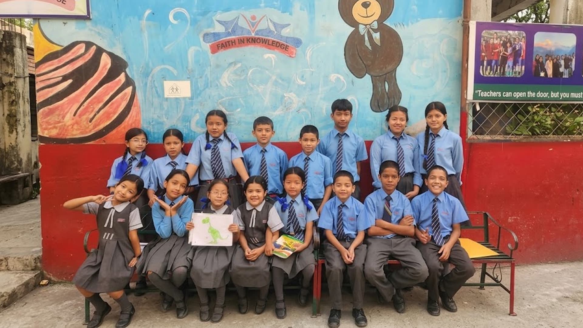 Children learning together in a classroom